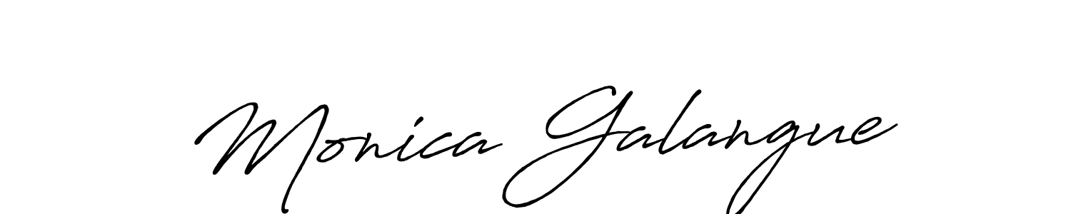 Design your own signature with our free online signature maker. With this signature software, you can create a handwritten (Antro_Vectra_Bolder) signature for name Monica Galangue. Monica Galangue signature style 7 images and pictures png