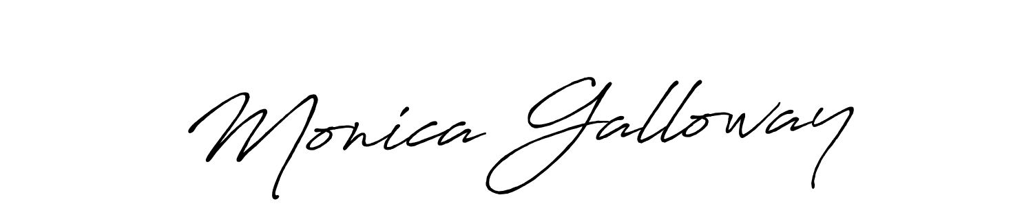 You should practise on your own different ways (Antro_Vectra_Bolder) to write your name (Monica Galloway) in signature. don't let someone else do it for you. Monica Galloway signature style 7 images and pictures png