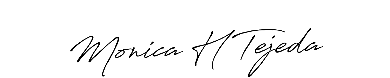 This is the best signature style for the Monica H Tejeda name. Also you like these signature font (Antro_Vectra_Bolder). Mix name signature. Monica H Tejeda signature style 7 images and pictures png