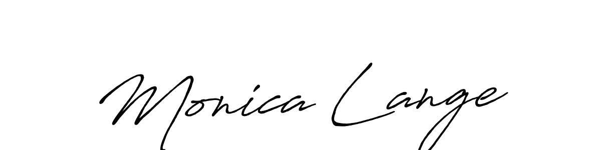 You should practise on your own different ways (Antro_Vectra_Bolder) to write your name (Monica Lange) in signature. don't let someone else do it for you. Monica Lange signature style 7 images and pictures png