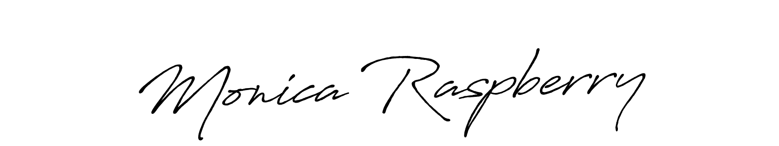 How to make Monica Raspberry signature? Antro_Vectra_Bolder is a professional autograph style. Create handwritten signature for Monica Raspberry name. Monica Raspberry signature style 7 images and pictures png