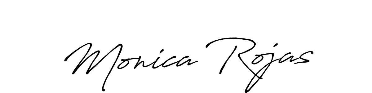 Monica Rojas stylish signature style. Best Handwritten Sign (Antro_Vectra_Bolder) for my name. Handwritten Signature Collection Ideas for my name Monica Rojas. Monica Rojas signature style 7 images and pictures png