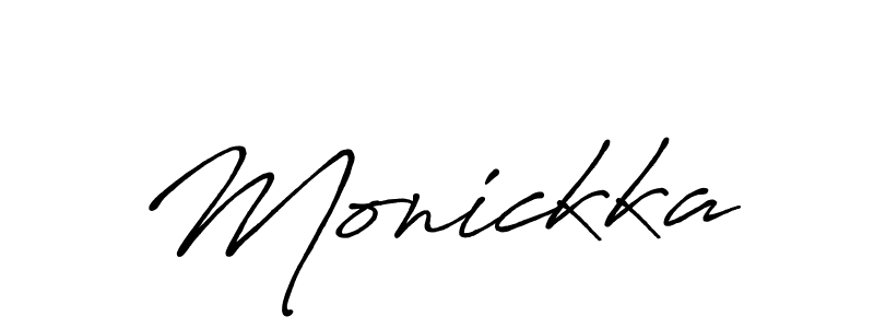 Also we have Monickka name is the best signature style. Create professional handwritten signature collection using Antro_Vectra_Bolder autograph style. Monickka signature style 7 images and pictures png