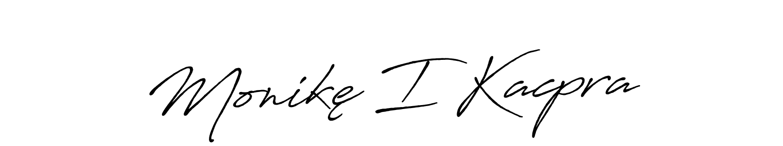 Use a signature maker to create a handwritten signature online. With this signature software, you can design (Antro_Vectra_Bolder) your own signature for name Monikę I Kacpra. Monikę I Kacpra signature style 7 images and pictures png