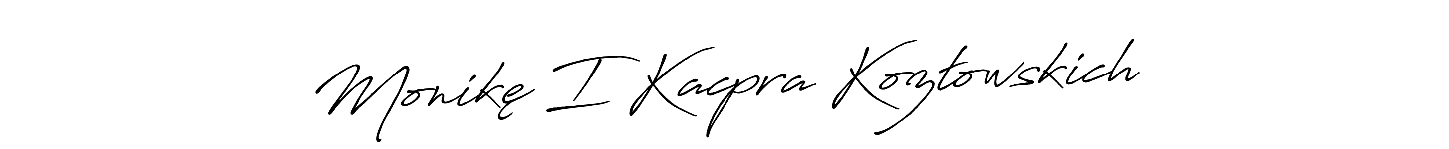 Monikę I Kacpra Kozłowskich stylish signature style. Best Handwritten Sign (Antro_Vectra_Bolder) for my name. Handwritten Signature Collection Ideas for my name Monikę I Kacpra Kozłowskich. Monikę I Kacpra Kozłowskich signature style 7 images and pictures png