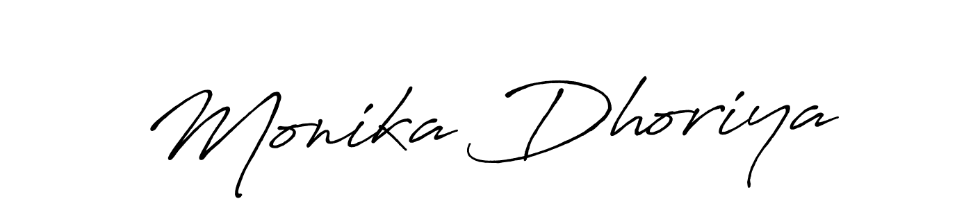 How to make Monika Dhoriya signature? Antro_Vectra_Bolder is a professional autograph style. Create handwritten signature for Monika Dhoriya name. Monika Dhoriya signature style 7 images and pictures png