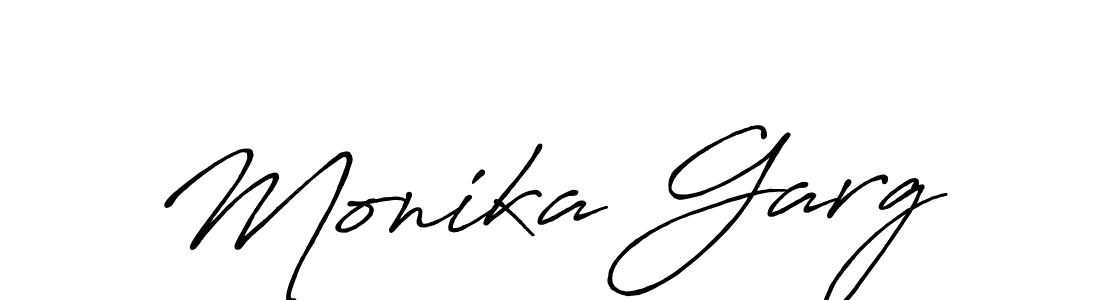 Also we have Monika Garg name is the best signature style. Create professional handwritten signature collection using Antro_Vectra_Bolder autograph style. Monika Garg signature style 7 images and pictures png