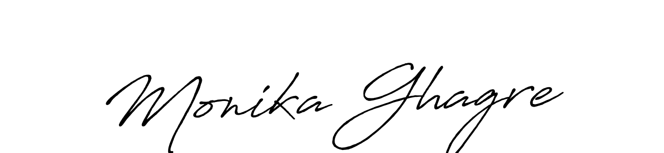 Design your own signature with our free online signature maker. With this signature software, you can create a handwritten (Antro_Vectra_Bolder) signature for name Monika Ghagre. Monika Ghagre signature style 7 images and pictures png