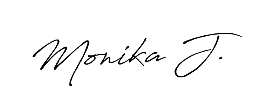 Best and Professional Signature Style for Monika J.. Antro_Vectra_Bolder Best Signature Style Collection. Monika J. signature style 7 images and pictures png