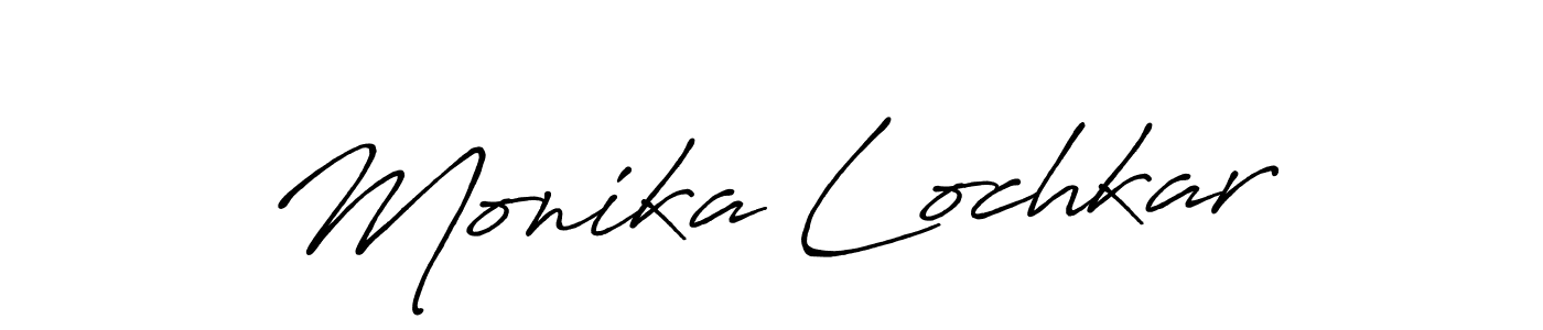 Design your own signature with our free online signature maker. With this signature software, you can create a handwritten (Antro_Vectra_Bolder) signature for name Monika Lochkar. Monika Lochkar signature style 7 images and pictures png