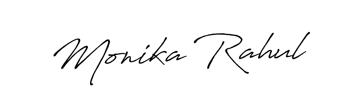 How to Draw Monika Rahul signature style? Antro_Vectra_Bolder is a latest design signature styles for name Monika Rahul. Monika Rahul signature style 7 images and pictures png