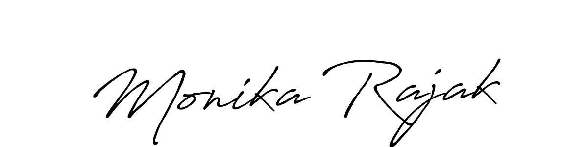 It looks lik you need a new signature style for name Monika Rajak. Design unique handwritten (Antro_Vectra_Bolder) signature with our free signature maker in just a few clicks. Monika Rajak signature style 7 images and pictures png