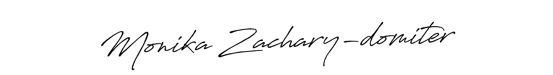 Make a beautiful signature design for name Monika Zachary-domiter. Use this online signature maker to create a handwritten signature for free. Monika Zachary-domiter signature style 7 images and pictures png