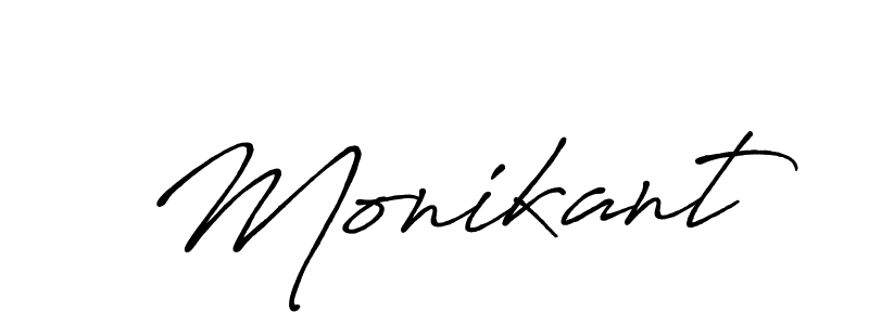 Also we have Monikant name is the best signature style. Create professional handwritten signature collection using Antro_Vectra_Bolder autograph style. Monikant signature style 7 images and pictures png