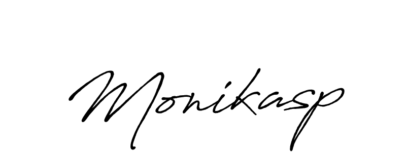 How to make Monikasp name signature. Use Antro_Vectra_Bolder style for creating short signs online. This is the latest handwritten sign. Monikasp signature style 7 images and pictures png