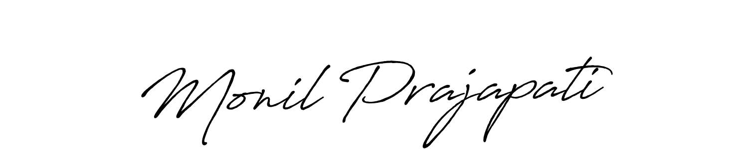 Make a beautiful signature design for name Monil Prajapati. Use this online signature maker to create a handwritten signature for free. Monil Prajapati signature style 7 images and pictures png