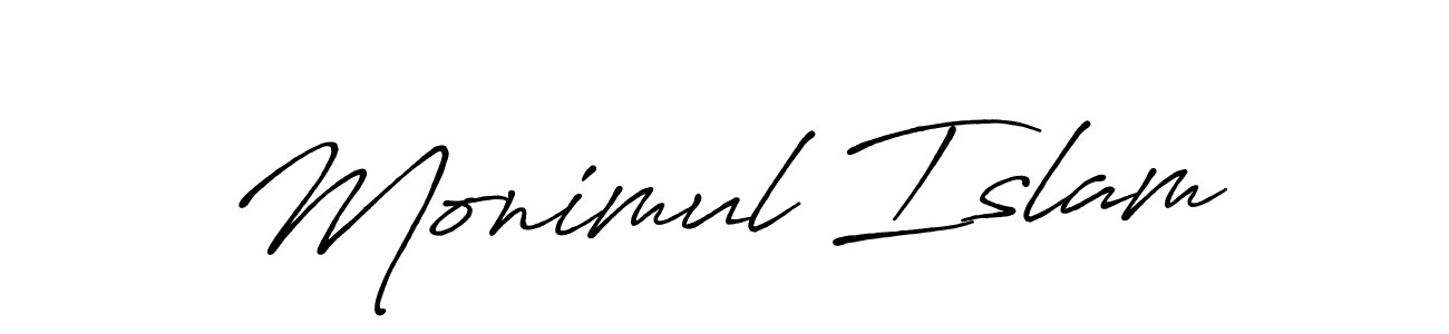 You should practise on your own different ways (Antro_Vectra_Bolder) to write your name (Monimul Islam) in signature. don't let someone else do it for you. Monimul Islam signature style 7 images and pictures png