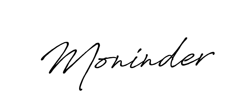 The best way (Antro_Vectra_Bolder) to make a short signature is to pick only two or three words in your name. The name Moninder include a total of six letters. For converting this name. Moninder signature style 7 images and pictures png