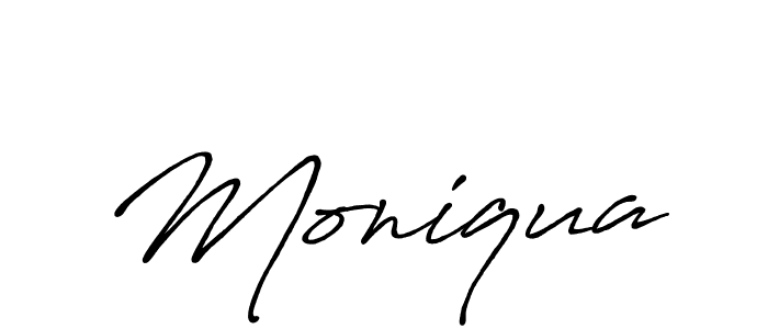 Also we have Moniqua name is the best signature style. Create professional handwritten signature collection using Antro_Vectra_Bolder autograph style. Moniqua signature style 7 images and pictures png