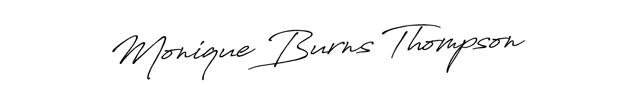 Make a beautiful signature design for name Monique Burns Thompson. Use this online signature maker to create a handwritten signature for free. Monique Burns Thompson signature style 7 images and pictures png