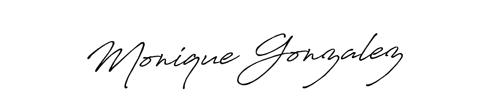 Also You can easily find your signature by using the search form. We will create Monique Gonzalez name handwritten signature images for you free of cost using Antro_Vectra_Bolder sign style. Monique Gonzalez signature style 7 images and pictures png
