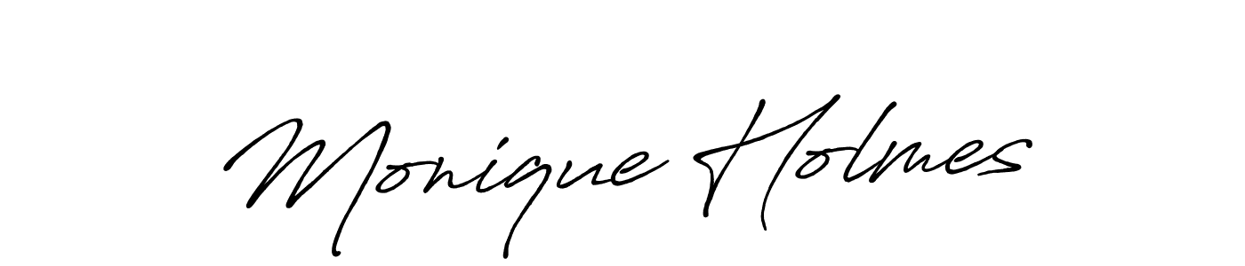 Also You can easily find your signature by using the search form. We will create Monique Holmes name handwritten signature images for you free of cost using Antro_Vectra_Bolder sign style. Monique Holmes signature style 7 images and pictures png