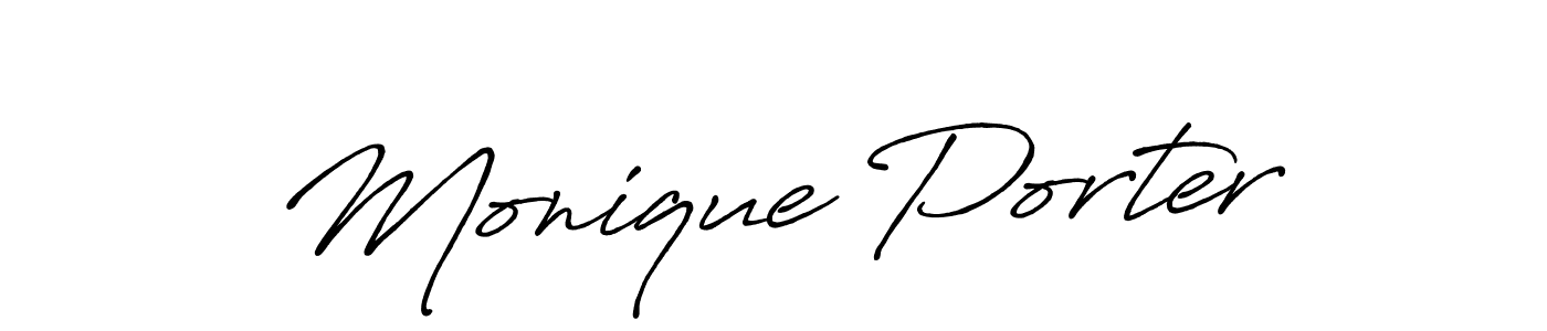 Also You can easily find your signature by using the search form. We will create Monique Porter name handwritten signature images for you free of cost using Antro_Vectra_Bolder sign style. Monique Porter signature style 7 images and pictures png