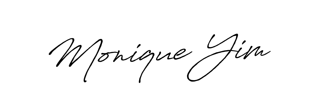 How to make Monique Yim signature? Antro_Vectra_Bolder is a professional autograph style. Create handwritten signature for Monique Yim name. Monique Yim signature style 7 images and pictures png