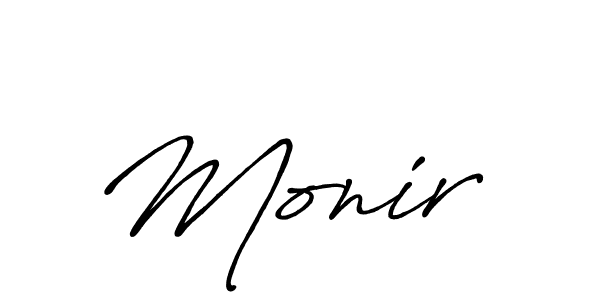 Design your own signature with our free online signature maker. With this signature software, you can create a handwritten (Antro_Vectra_Bolder) signature for name Monir . Monir  signature style 7 images and pictures png