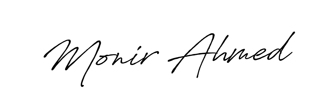 if you are searching for the best signature style for your name Monir Ahmed. so please give up your signature search. here we have designed multiple signature styles  using Antro_Vectra_Bolder. Monir Ahmed signature style 7 images and pictures png