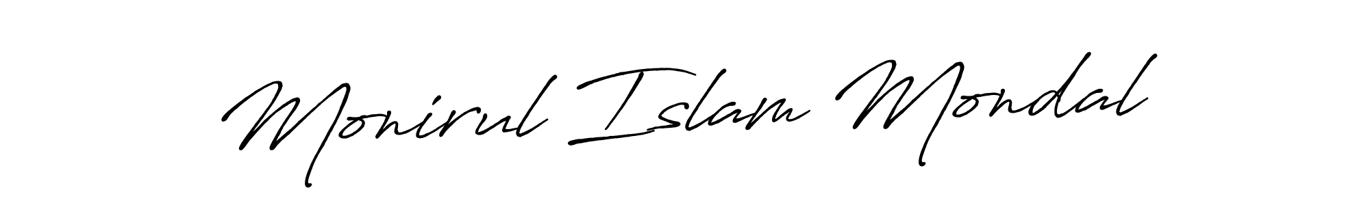 How to make Monirul Islam Mondal signature? Antro_Vectra_Bolder is a professional autograph style. Create handwritten signature for Monirul Islam Mondal name. Monirul Islam Mondal signature style 7 images and pictures png