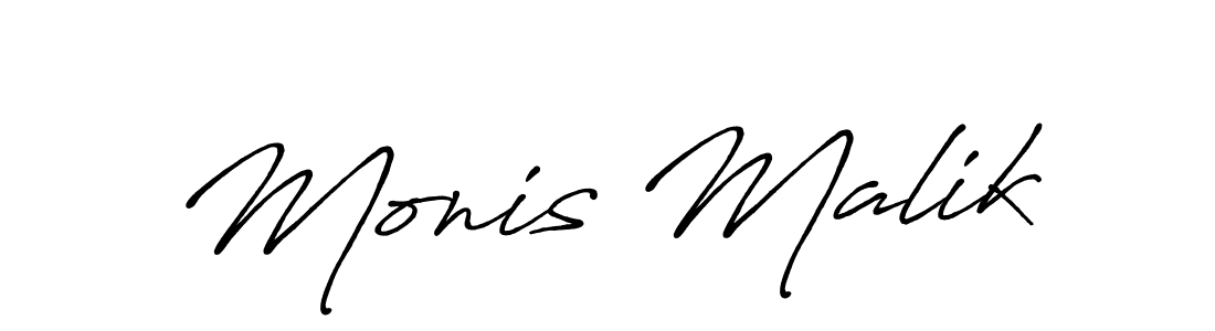 The best way (Antro_Vectra_Bolder) to make a short signature is to pick only two or three words in your name. The name Monis Malik include a total of six letters. For converting this name. Monis Malik signature style 7 images and pictures png