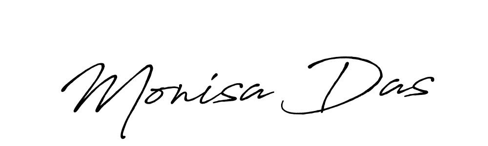 Design your own signature with our free online signature maker. With this signature software, you can create a handwritten (Antro_Vectra_Bolder) signature for name Monisa Das. Monisa Das signature style 7 images and pictures png