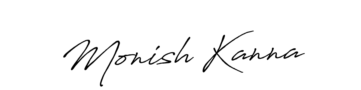 Here are the top 10 professional signature styles for the name Monish Kanna. These are the best autograph styles you can use for your name. Monish Kanna signature style 7 images and pictures png