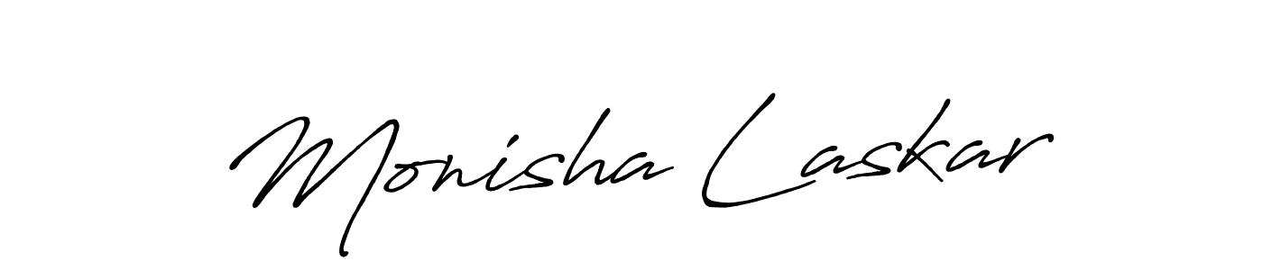 Here are the top 10 professional signature styles for the name Monisha Laskar. These are the best autograph styles you can use for your name. Monisha Laskar signature style 7 images and pictures png