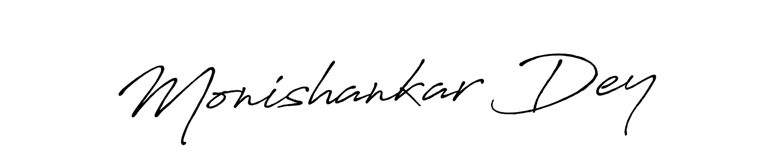 You should practise on your own different ways (Antro_Vectra_Bolder) to write your name (Monishankar Dey) in signature. don't let someone else do it for you. Monishankar Dey signature style 7 images and pictures png