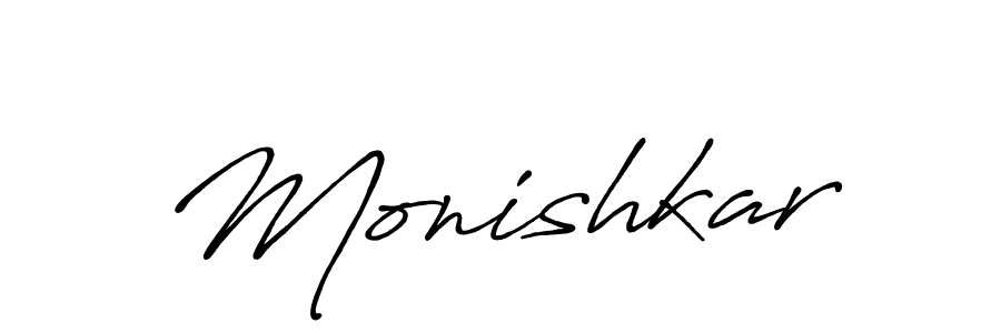 It looks lik you need a new signature style for name Monishkar. Design unique handwritten (Antro_Vectra_Bolder) signature with our free signature maker in just a few clicks. Monishkar signature style 7 images and pictures png