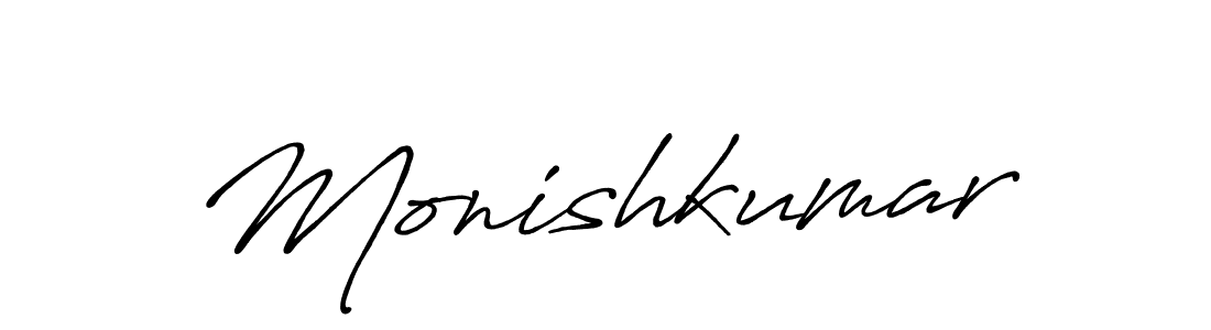 The best way (Antro_Vectra_Bolder) to make a short signature is to pick only two or three words in your name. The name Monishkumar include a total of six letters. For converting this name. Monishkumar signature style 7 images and pictures png