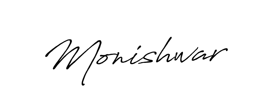 if you are searching for the best signature style for your name Monishwar. so please give up your signature search. here we have designed multiple signature styles  using Antro_Vectra_Bolder. Monishwar signature style 7 images and pictures png