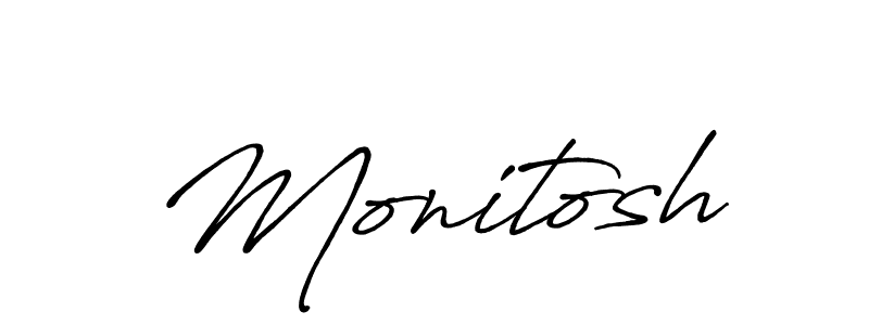 Also You can easily find your signature by using the search form. We will create Monitosh name handwritten signature images for you free of cost using Antro_Vectra_Bolder sign style. Monitosh signature style 7 images and pictures png