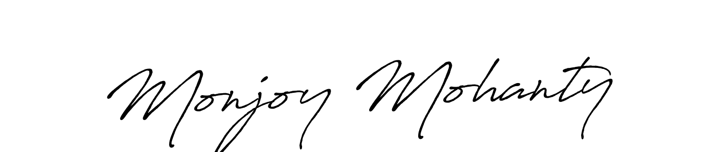 Similarly Antro_Vectra_Bolder is the best handwritten signature design. Signature creator online .You can use it as an online autograph creator for name Monjoy Mohanty. Monjoy Mohanty signature style 7 images and pictures png