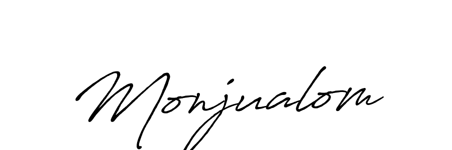 Also You can easily find your signature by using the search form. We will create Monjualom name handwritten signature images for you free of cost using Antro_Vectra_Bolder sign style. Monjualom signature style 7 images and pictures png