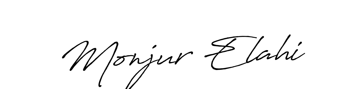 Antro_Vectra_Bolder is a professional signature style that is perfect for those who want to add a touch of class to their signature. It is also a great choice for those who want to make their signature more unique. Get Monjur Elahi name to fancy signature for free. Monjur Elahi signature style 7 images and pictures png