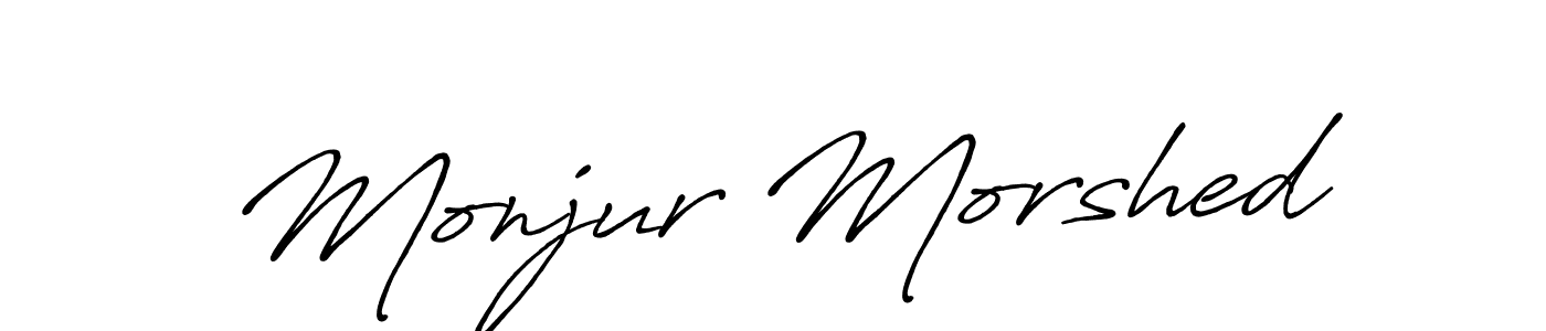 Make a beautiful signature design for name Monjur Morshed. Use this online signature maker to create a handwritten signature for free. Monjur Morshed signature style 7 images and pictures png