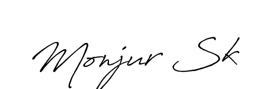 You can use this online signature creator to create a handwritten signature for the name Monjur Sk. This is the best online autograph maker. Monjur Sk signature style 7 images and pictures png