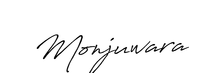 You should practise on your own different ways (Antro_Vectra_Bolder) to write your name (Monjuwara) in signature. don't let someone else do it for you. Monjuwara signature style 7 images and pictures png