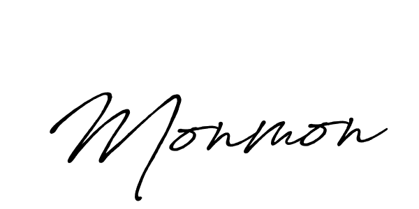Also we have Monmon name is the best signature style. Create professional handwritten signature collection using Antro_Vectra_Bolder autograph style. Monmon signature style 7 images and pictures png