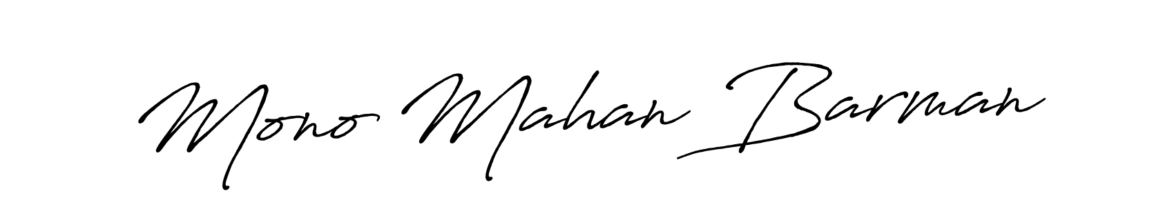 How to make Mono Mahan Barman name signature. Use Antro_Vectra_Bolder style for creating short signs online. This is the latest handwritten sign. Mono Mahan Barman signature style 7 images and pictures png