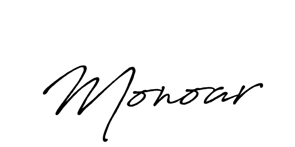 Use a signature maker to create a handwritten signature online. With this signature software, you can design (Antro_Vectra_Bolder) your own signature for name Monoar. Monoar signature style 7 images and pictures png