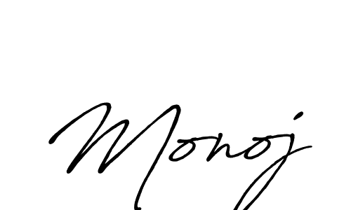 How to make Monoj name signature. Use Antro_Vectra_Bolder style for creating short signs online. This is the latest handwritten sign. Monoj signature style 7 images and pictures png